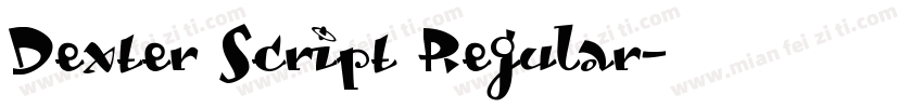 Dexter Script Regular字体转换